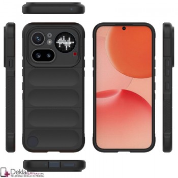 Magic Shield guminis dėklas - juodas (Nothing Phone 4A Pro)